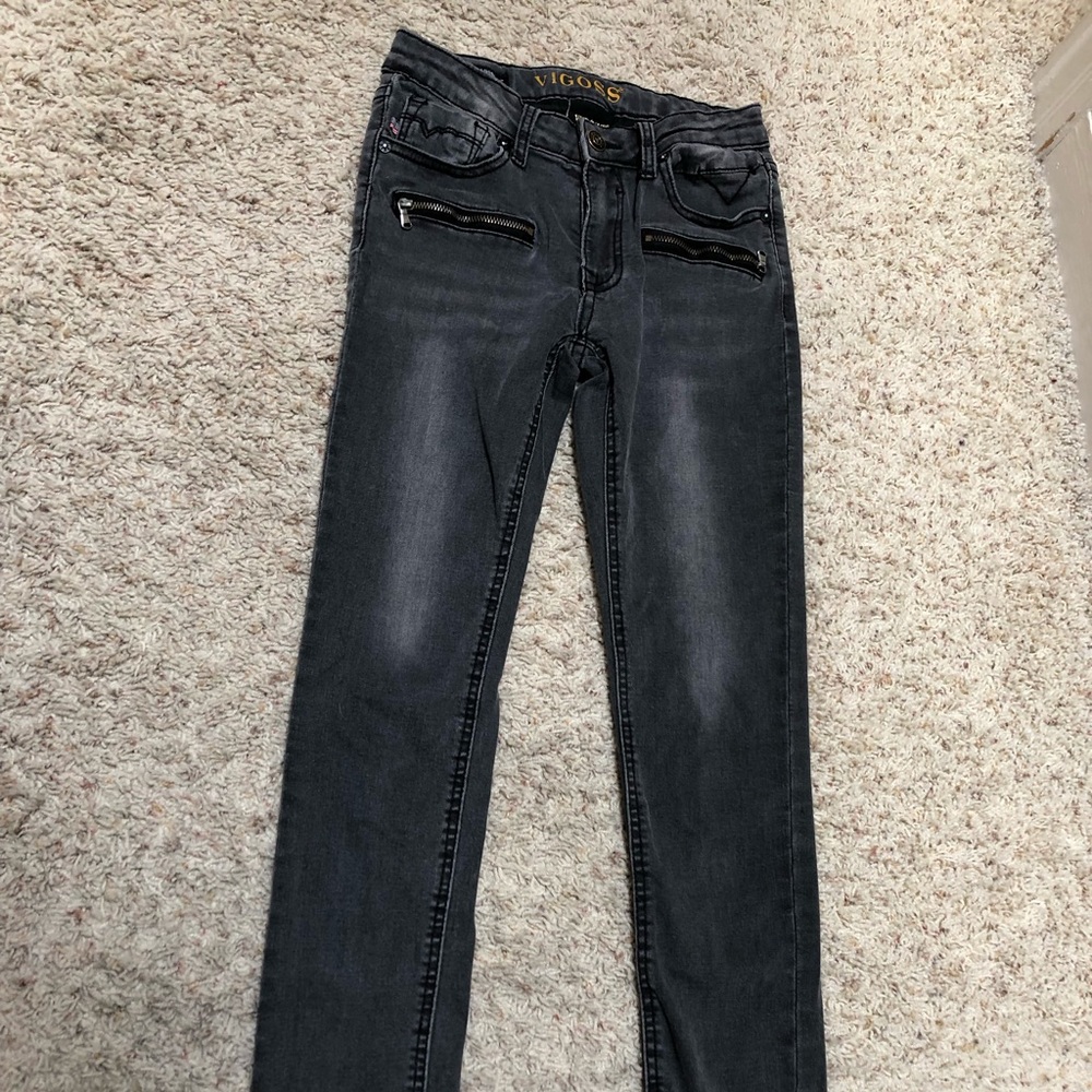 Girls Black Vigoss Jeans